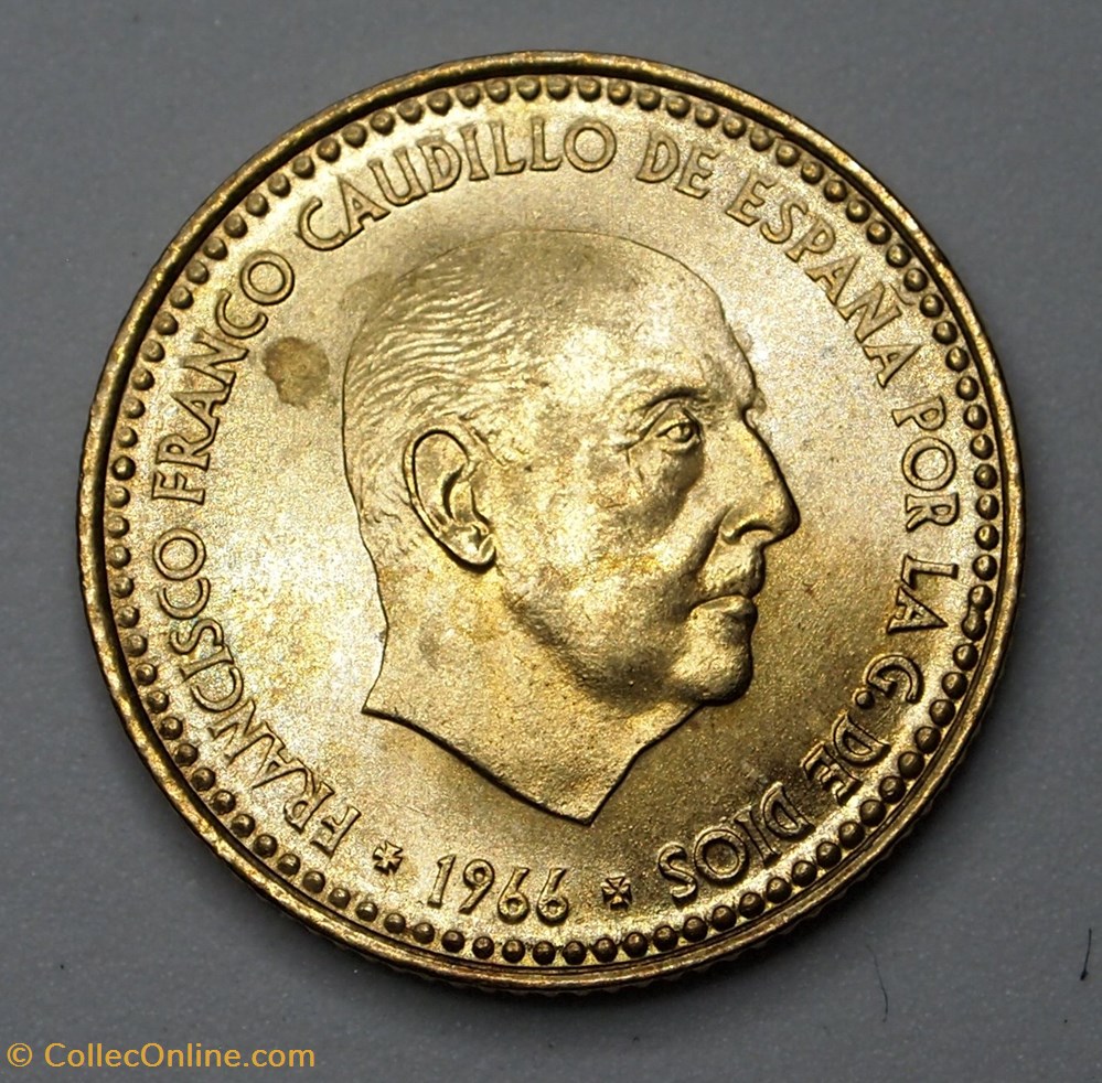 1 Peseta - 1969 monnaie monde espagne 1 peseta 1969