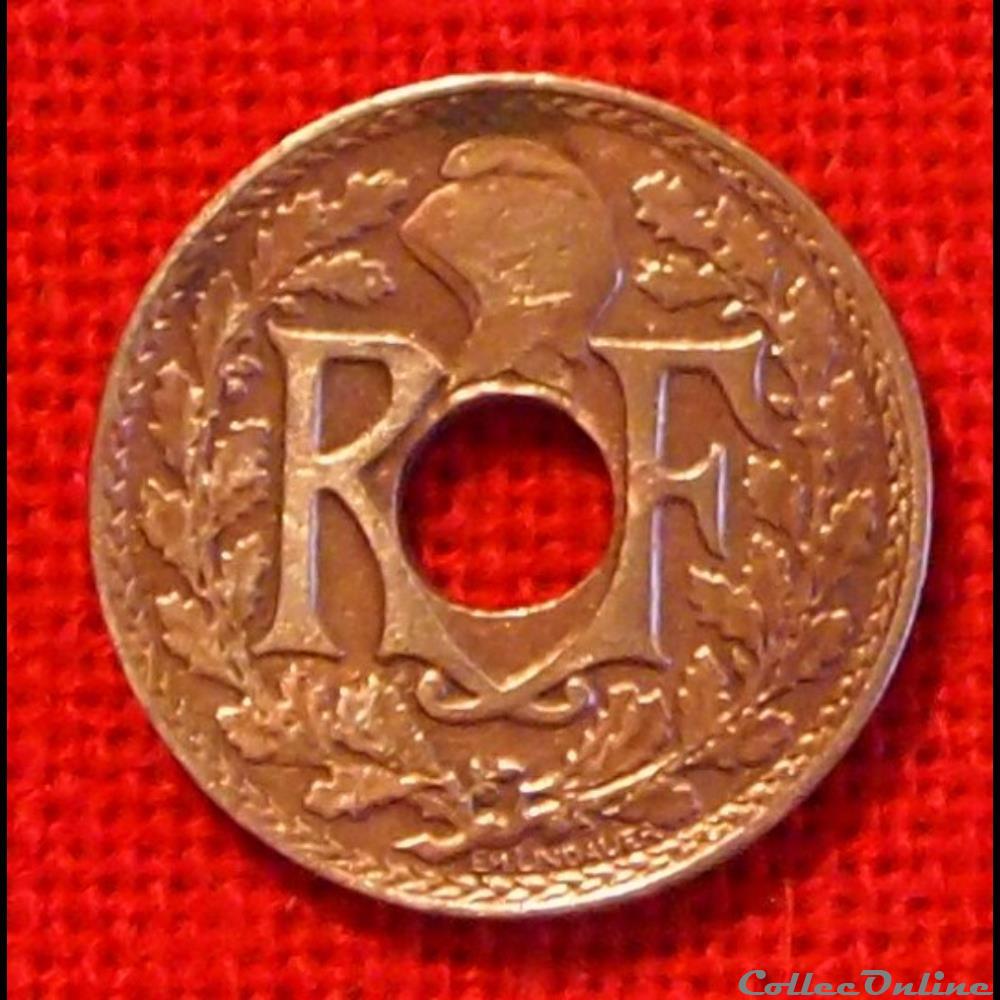 monnaies monde france lindauer 5 centimes 1923 eclair