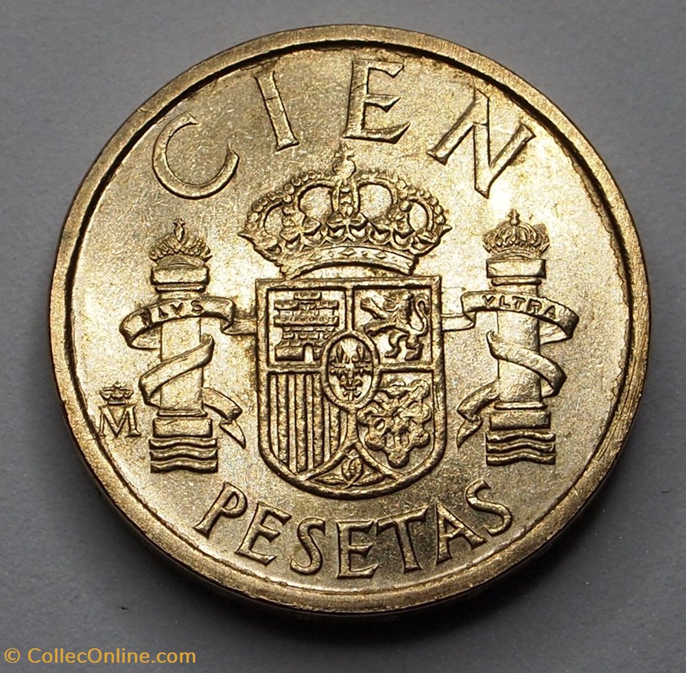 monnaie monde espagne 100 pesetas 1984