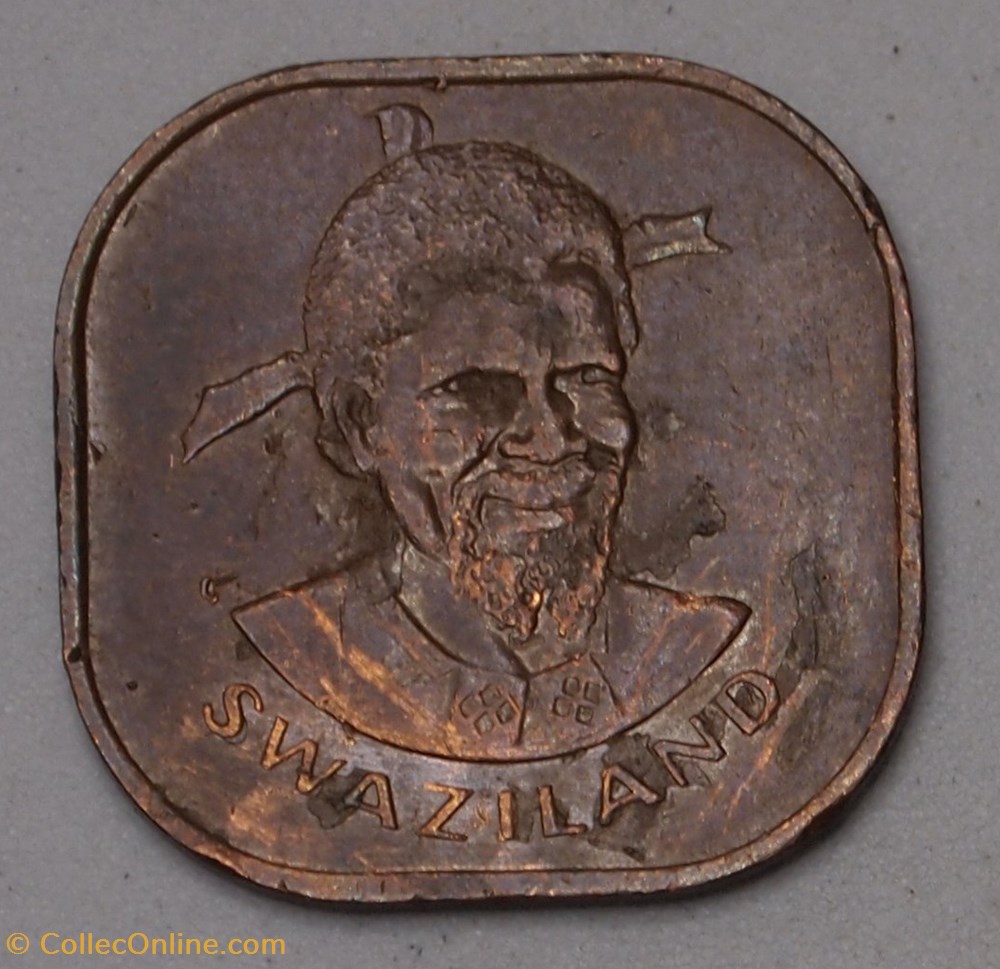 monnaies monde swaziland 2 cents 1982