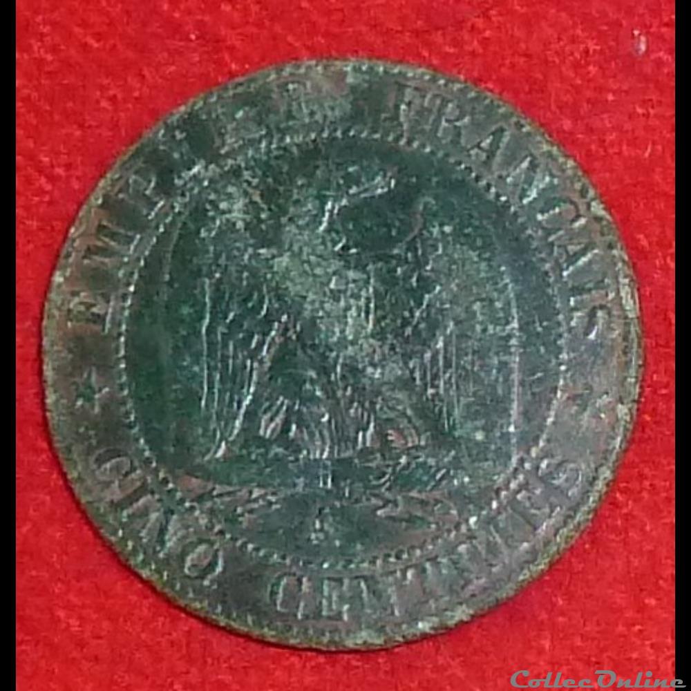 Napoléon III - 5 Centimes - 1854 - Paris monnaies monde france napoleon iii 5 centimes 1854 paris