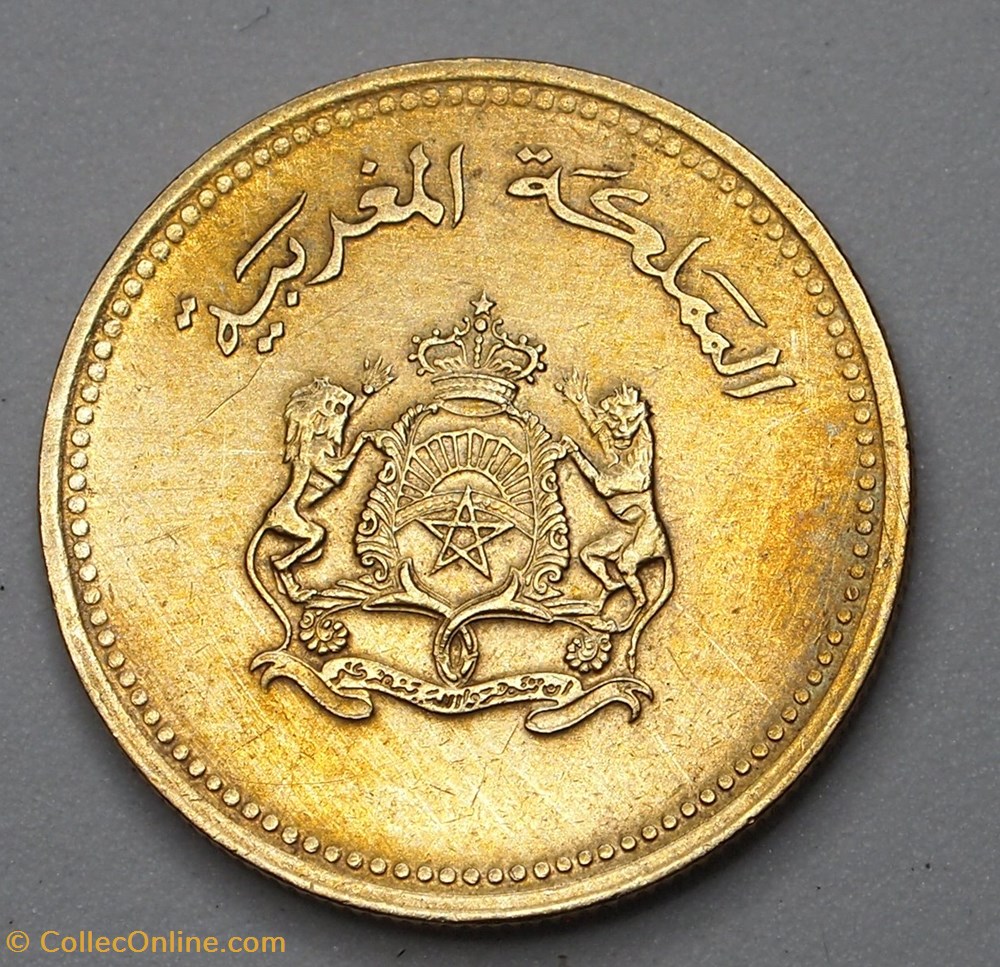 10 Santimat - 1987 monnaies monde maroc 10 santimat 1987