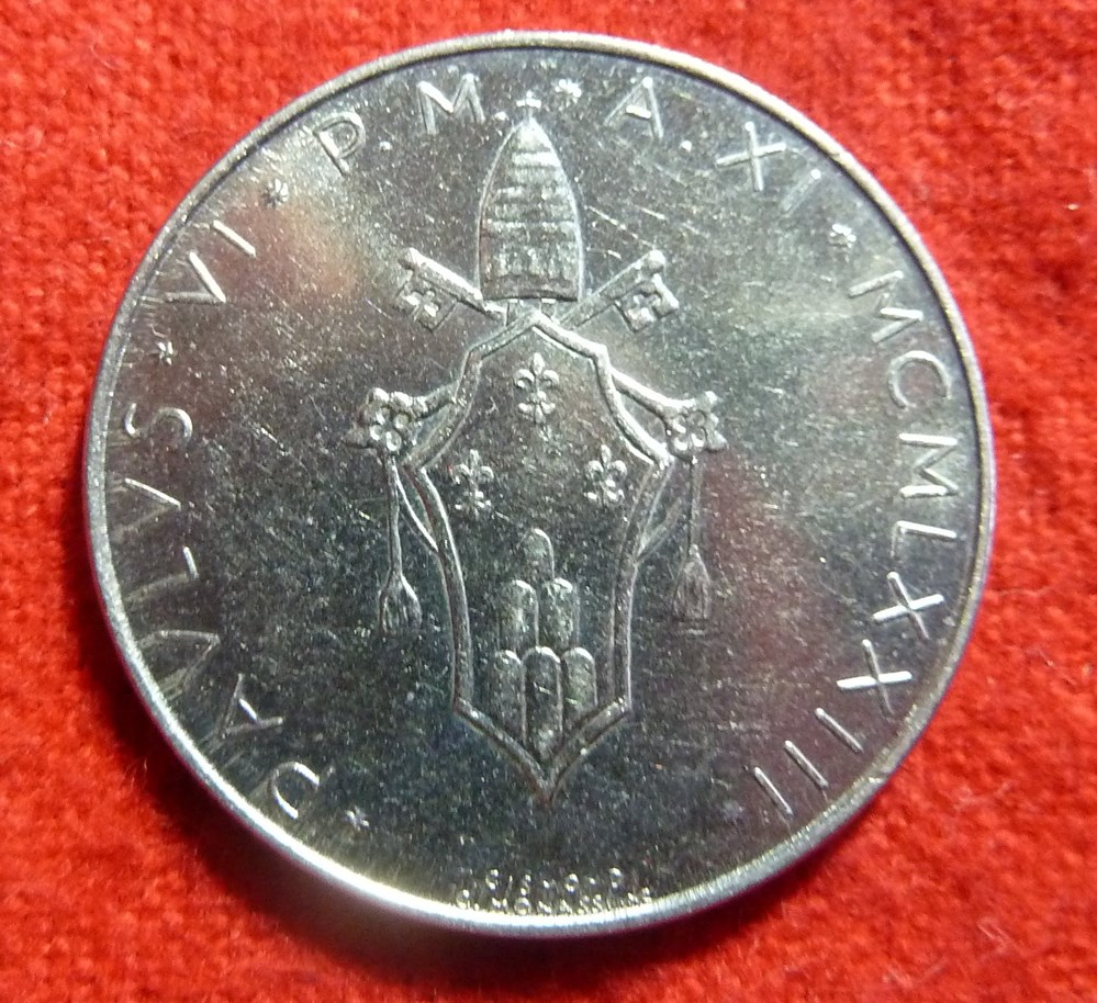 monnaies euros a vatican 50 lires 1973