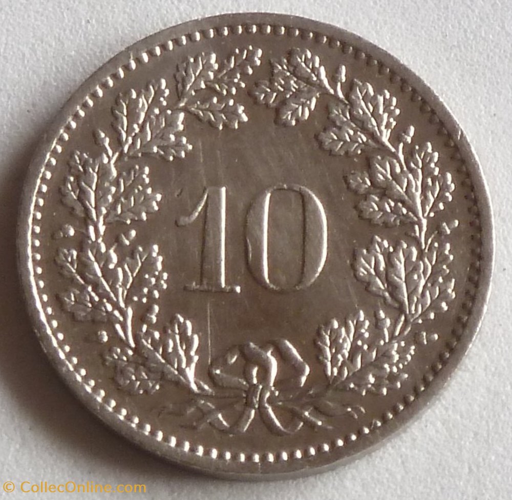 10 Centimes - 1982 monnaies monde suisse 10 centimes 1982
