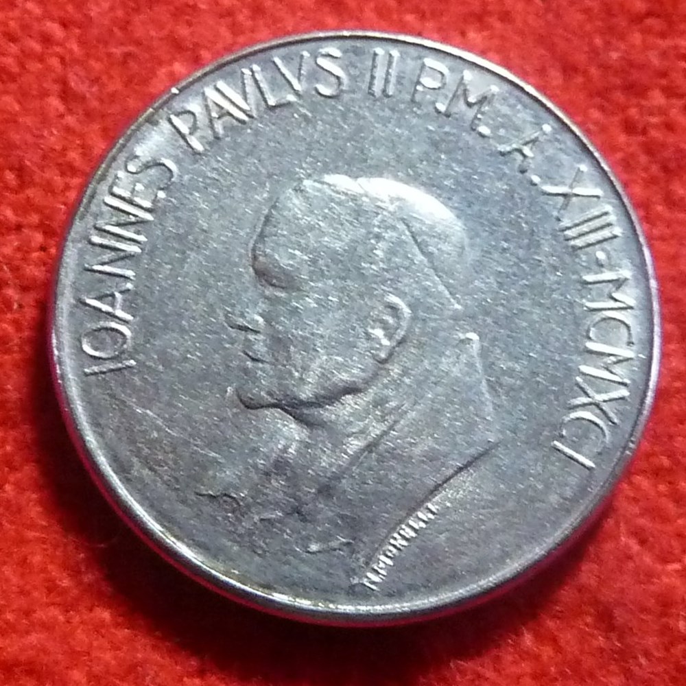 50 Lires - 1991 monnaies euros a vatican 50 lires 1991