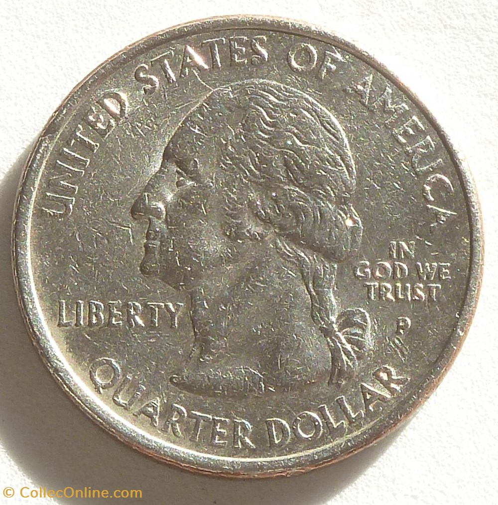 1/4 dollar ( 25 cents ) - 2001 P monnaies monde etats unis 1 4 dollar 25 cents 2001 p
