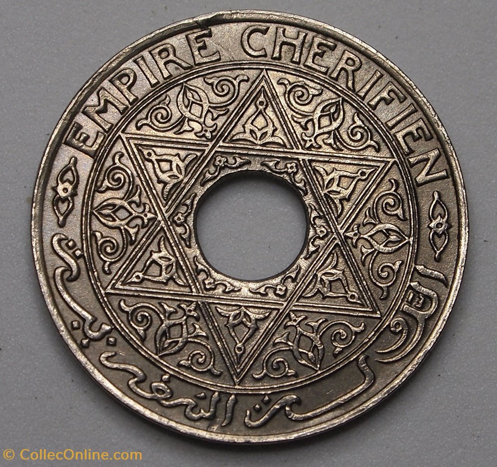 25 Centimes - 1921 monnaie monde maroc 25 centimes 1921