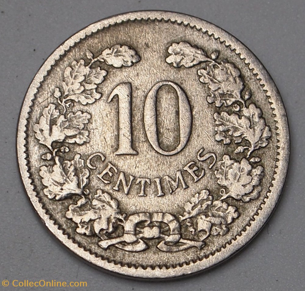 10 Centimes - 1901 monnaies monde luxembourg 10 centimes 1901