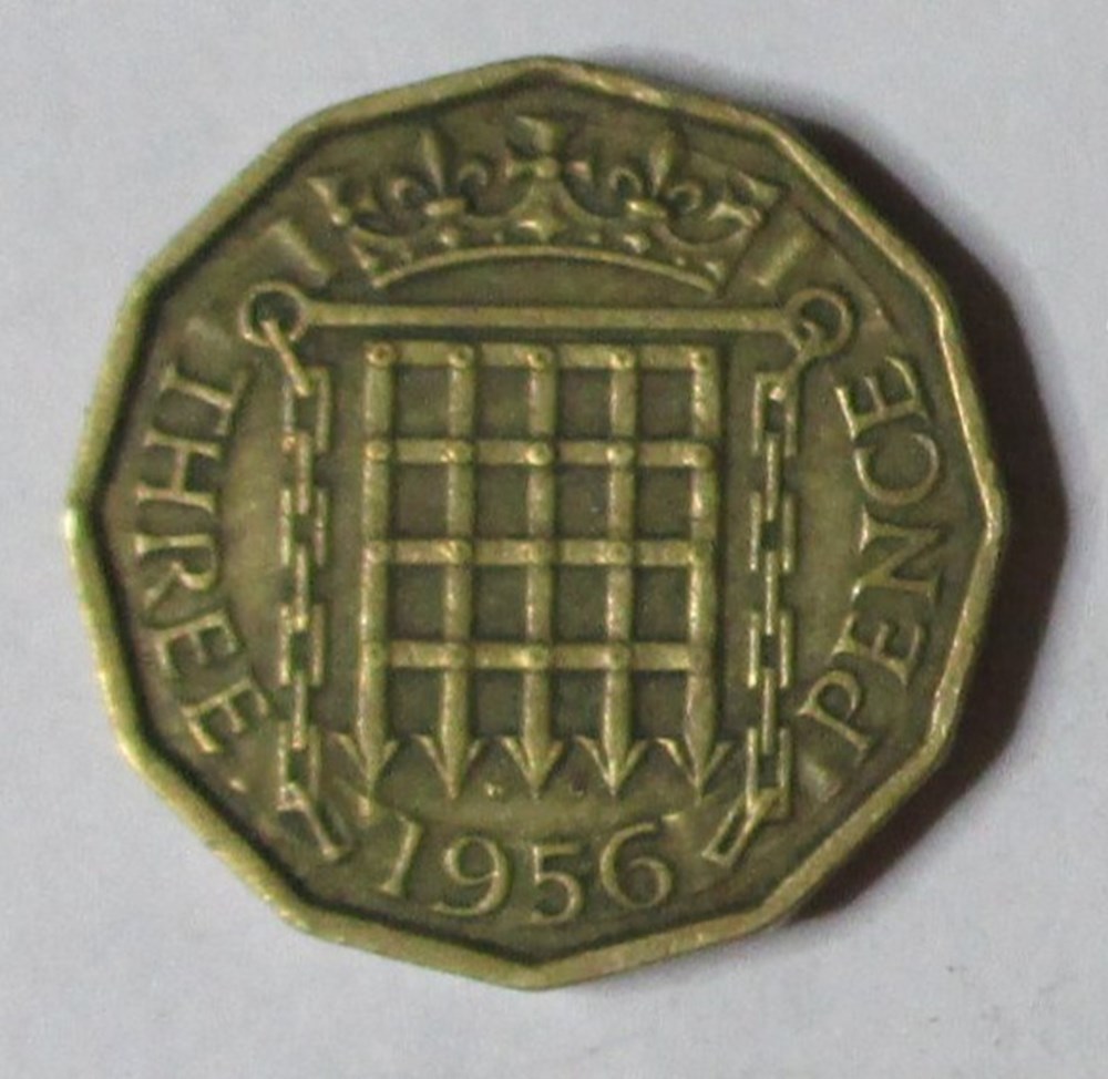 3 Pence - 1956 monnaies monde royaume uni 3 pence 1956