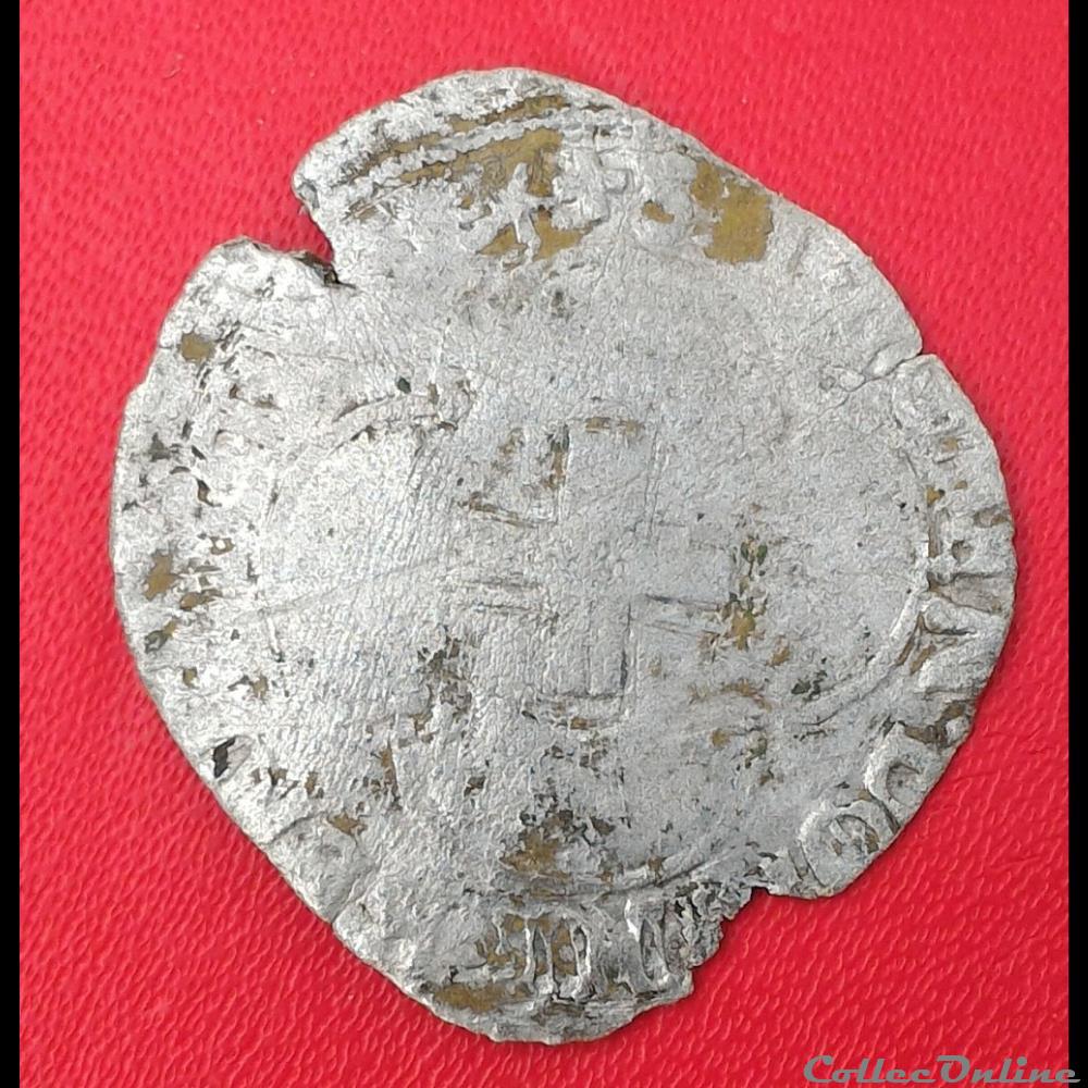 Douzain à la croisette - 1541 - monnaies europe medievale france royales douzain a la croisette 1541