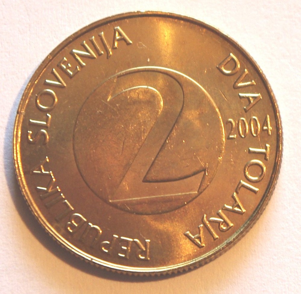 2 Tolarja - 2004 monnaies monde slovenie 2 tolarja 2004