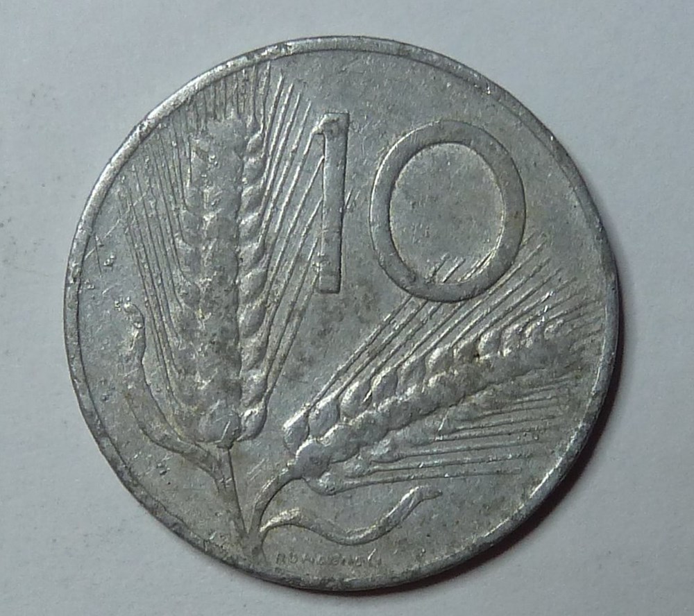 10 Lires - 1956 R monnaies monde italie 10 lires 1956 r
