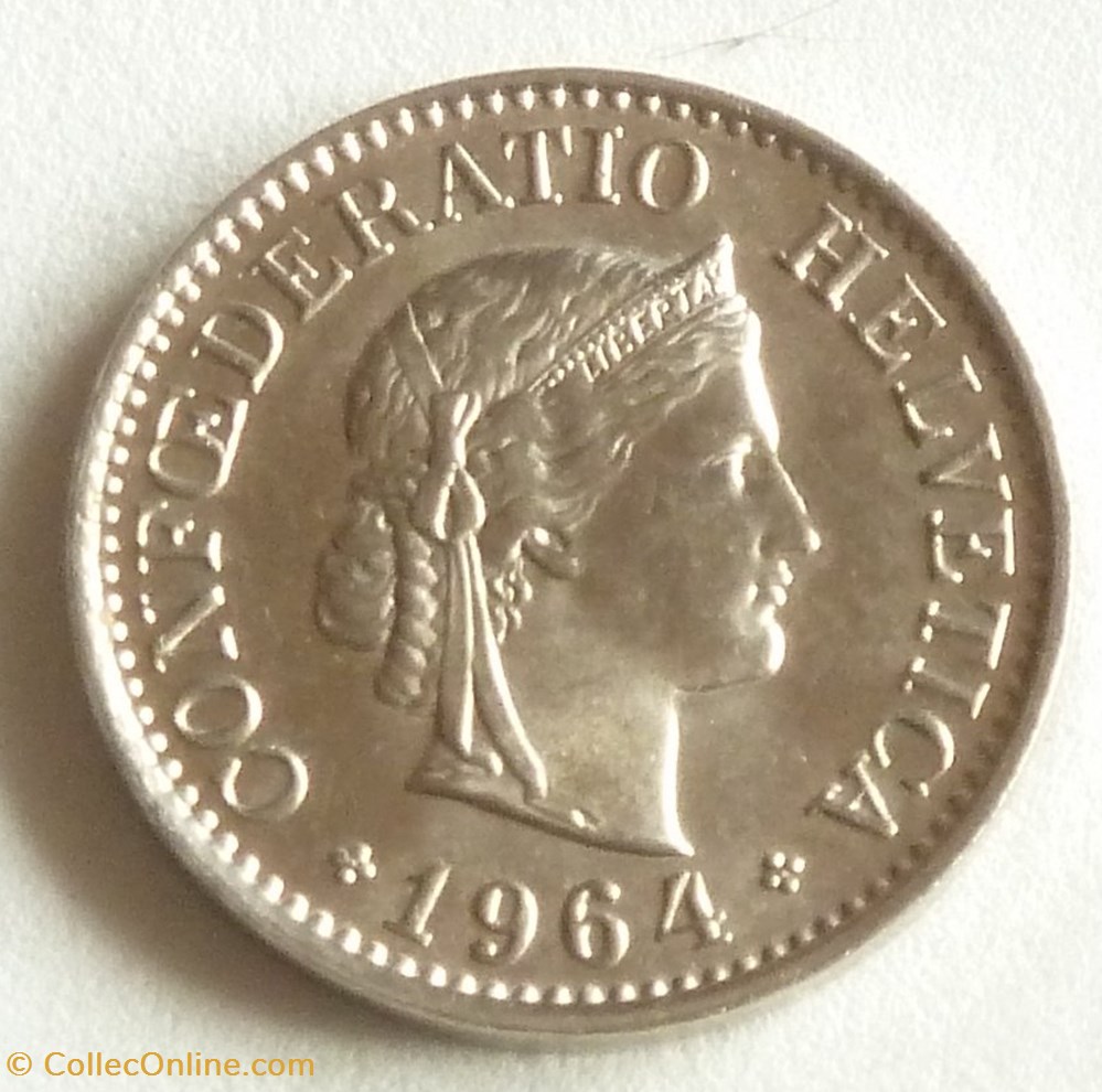 10 Centimes - 1964 B monnaies monde suisse 10 centimes 1964 b