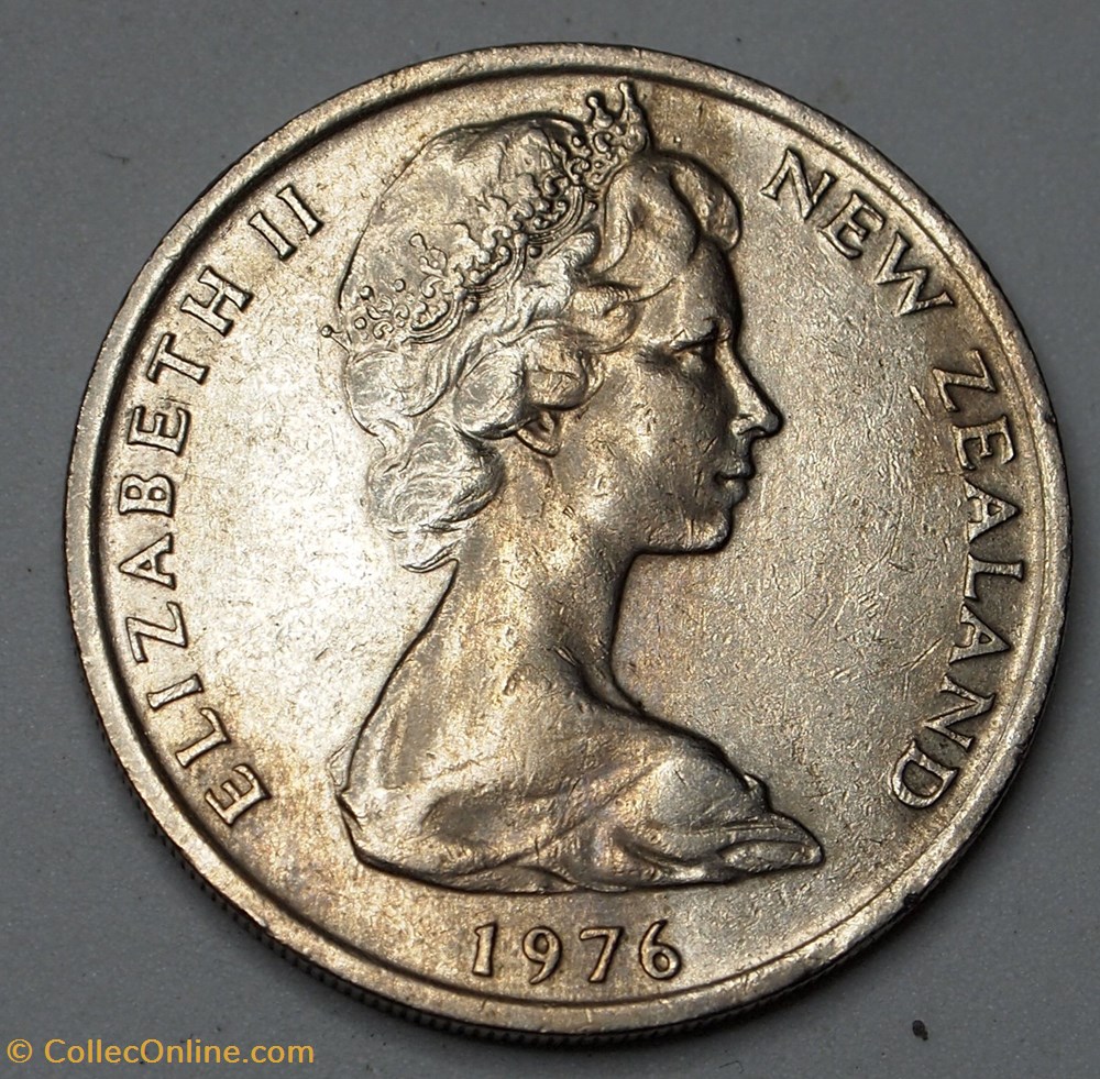 20 Cents - 1976 monnaies monde nouvelle zelande 20 cents 1976