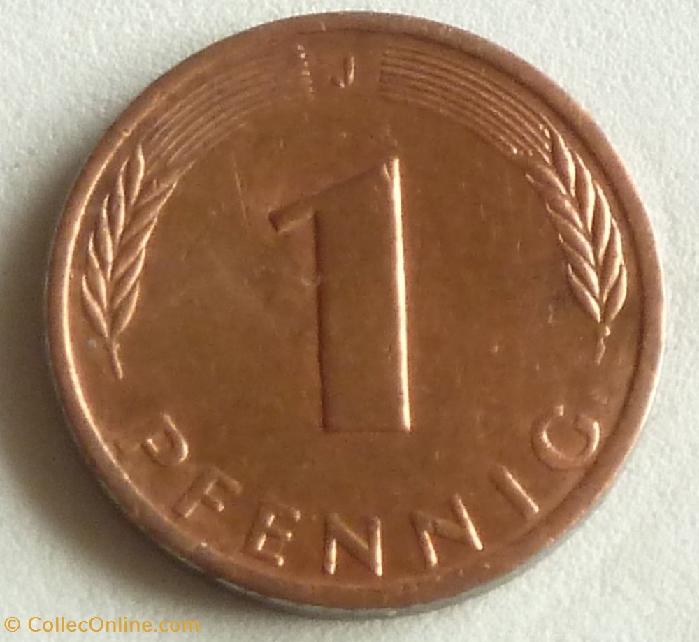 monnaies monde allemagne 1 pfennig 1981 j