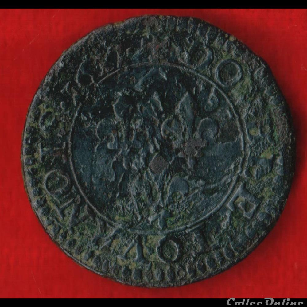 monnaies europe medievale france royales double tournois 1617 paris