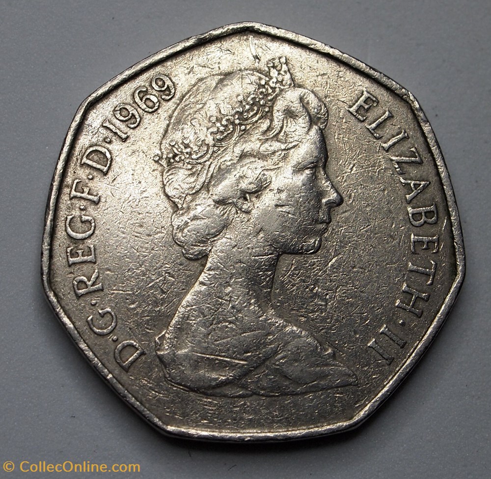 50 Pence - 1969 monnaies monde royaume uni 50 pence 1969