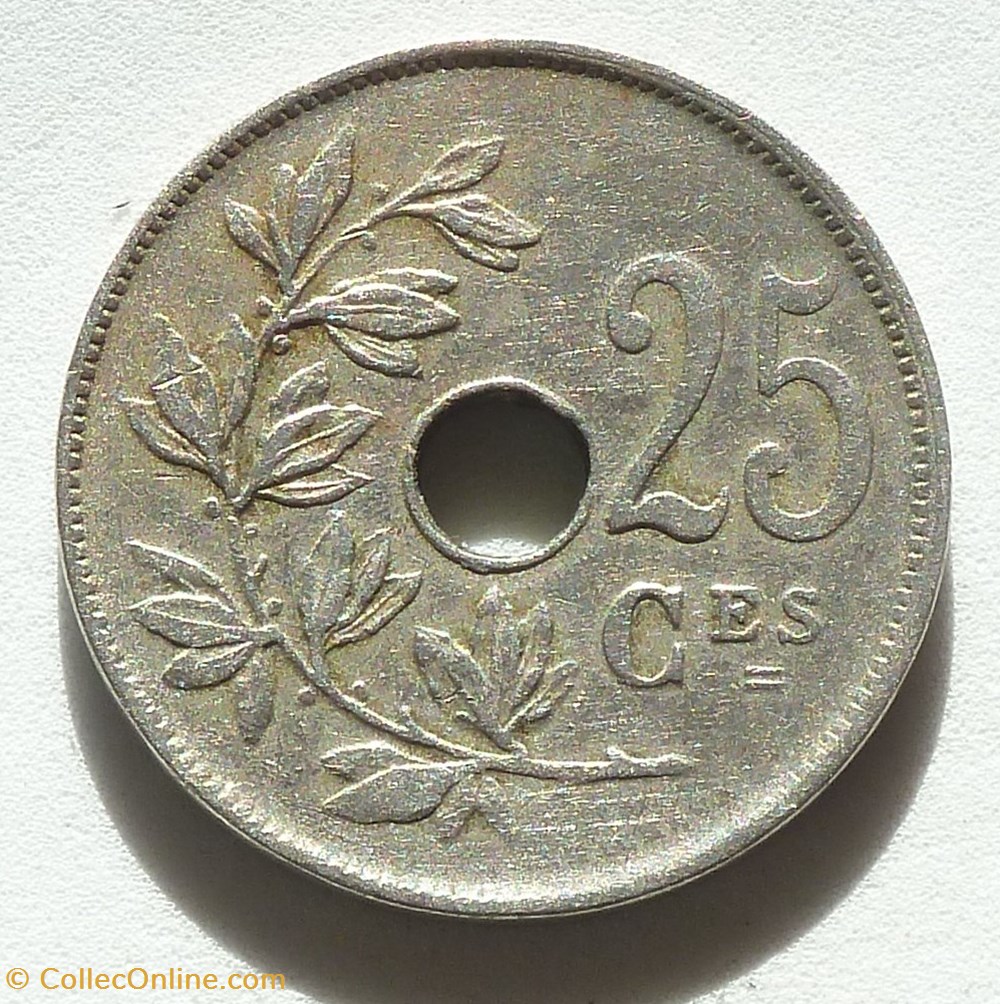 25 Centimes - 1923 monnaies monde belgique 25 centimes 1923