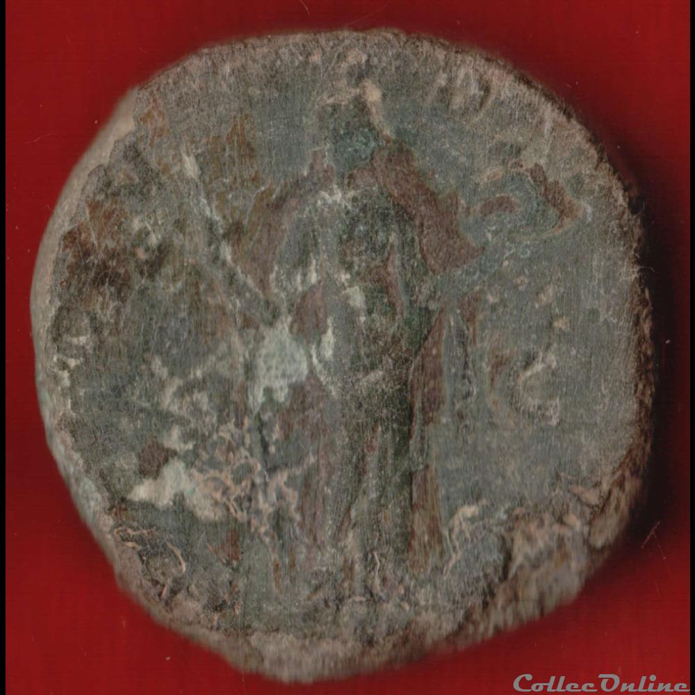 Faustine jeune - Sesterce - La fécondité monnaies antiques romaines imperiales et republicaines faustine jeune sesterce la fecondite