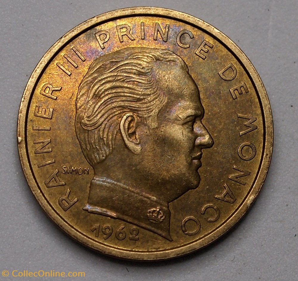 10 Centimes - 1962 monnaie monde monaco 10 centimes 1962