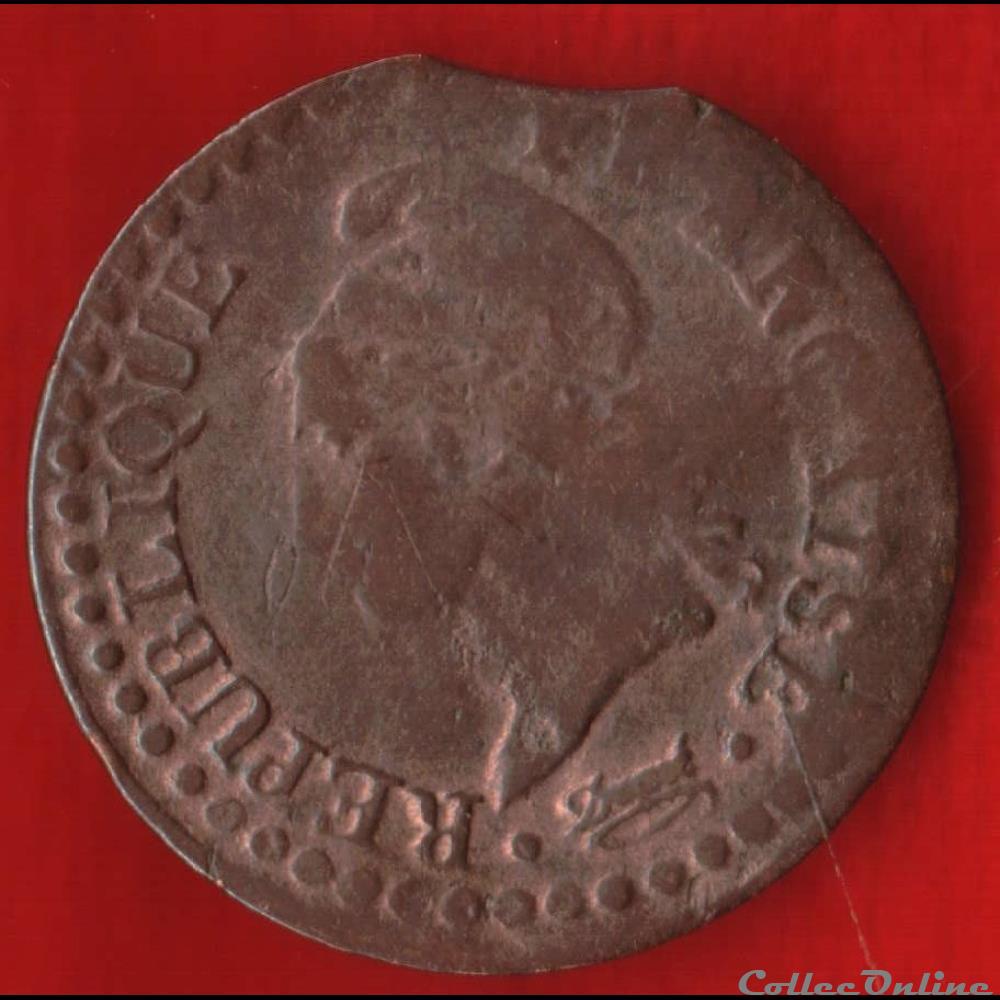 Consulat / Directoire - 1 centime Dupré - AN 6 - Paris monnaies monde france consulat directoire 1 centime dupre an 6 paris