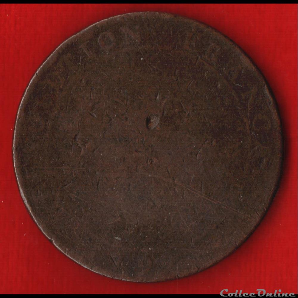 monnaie jeton mereaux france monneron de 2 sols 1792