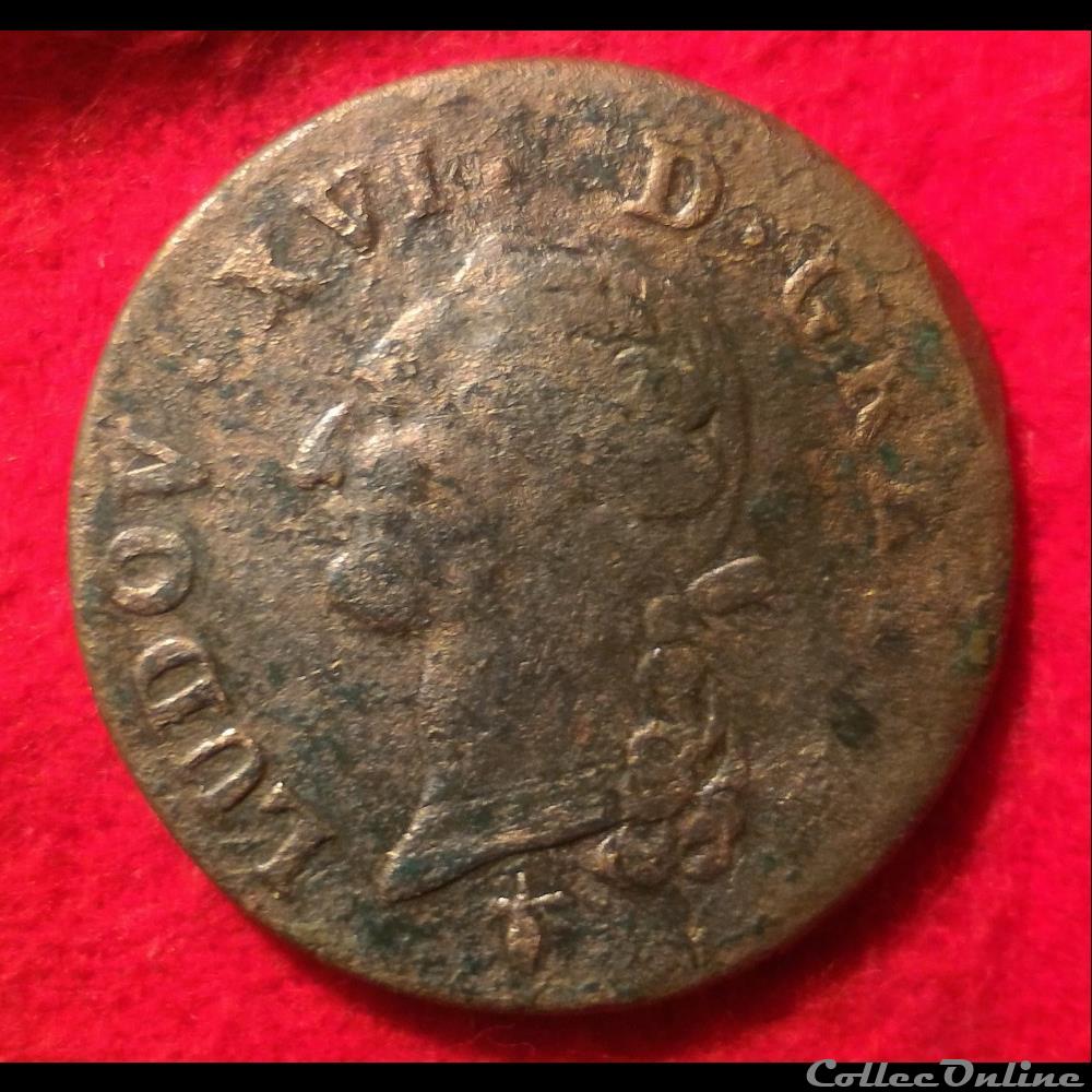monnaies europe medievale france royales 1 sol 1785 la rochelle