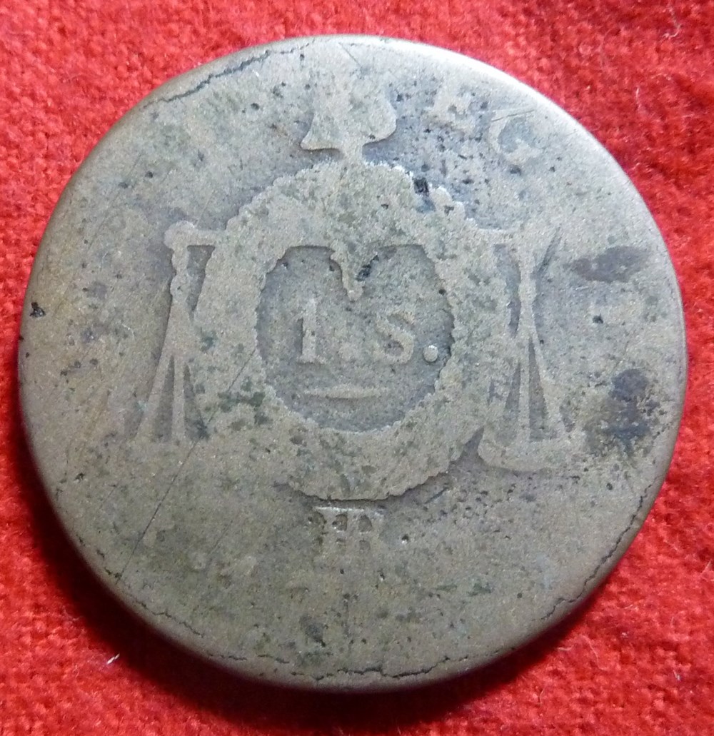 monnaies monde france convention 1 sol 1793 strasbourg