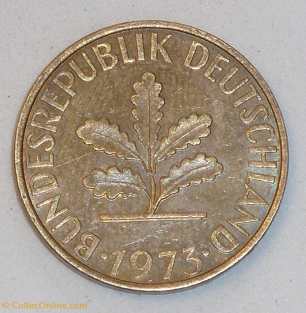 10 Pfennig - 1973 J monnaies monde allemagne 10 pfennig 1973 j