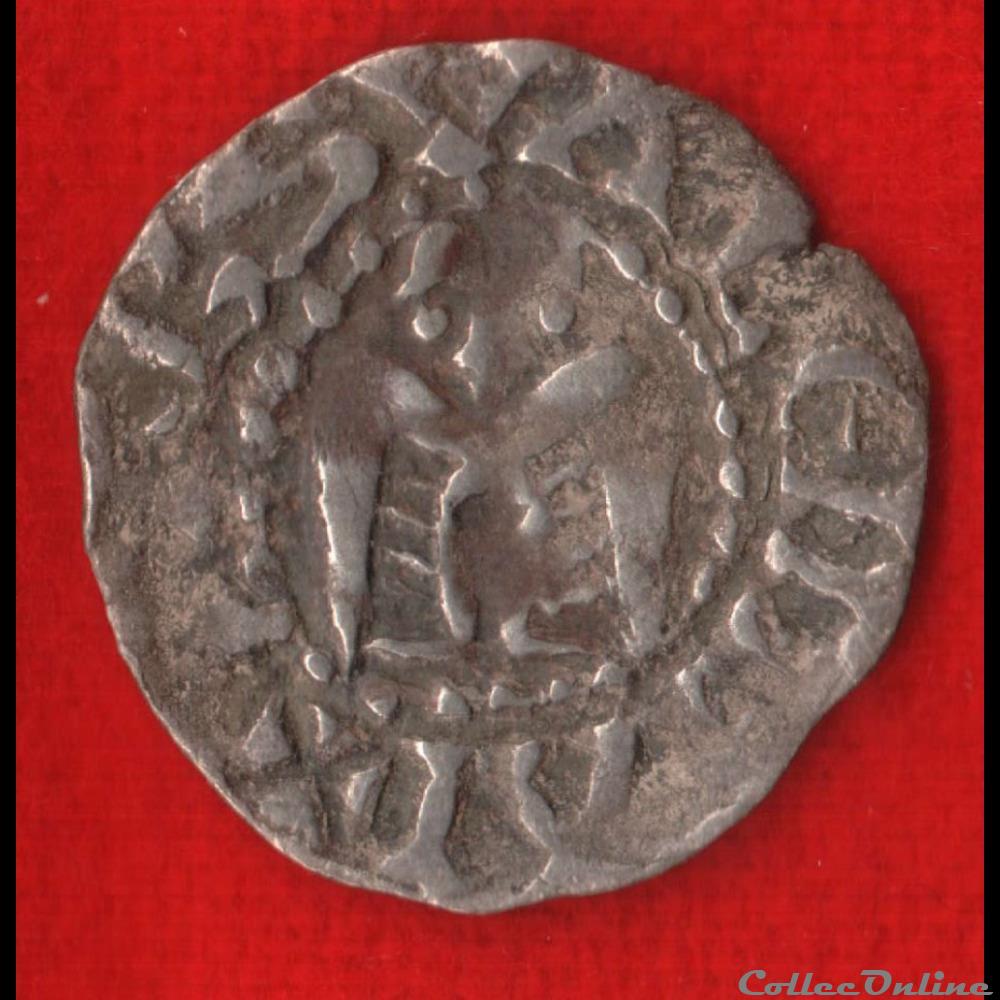 Evêché de Valence - XIIème - Denier monnaies europe medievale france feodales eveche de valence xiieme denier