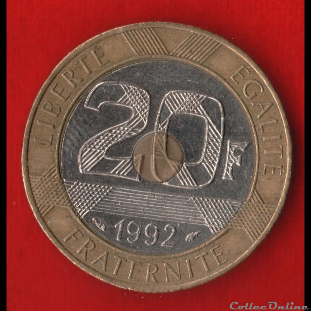 20 Francs - Mont Saint-Michel - 1992 V serré monnaies monde france 20 francs mont saint michel 1992 v serre