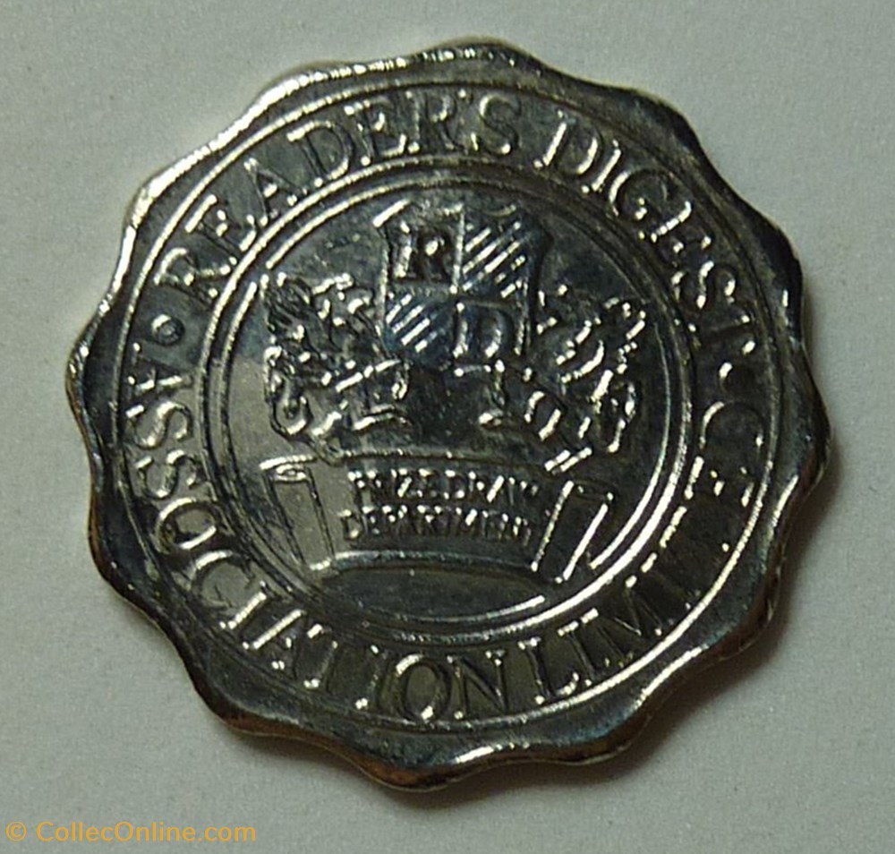 Jeton du Reader's Digest a finir d'id monnaies jetons mereaux jeton du reades digest a finir id