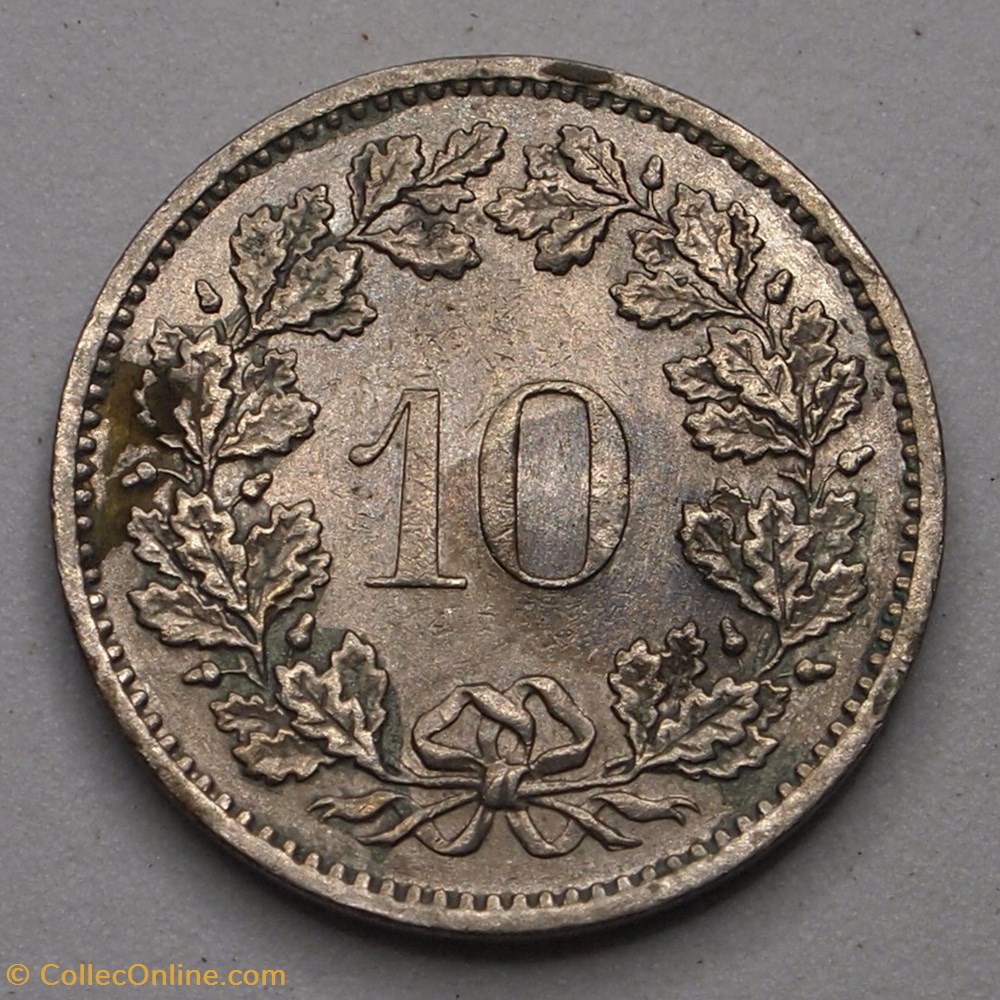 10 Centimes - 1973 B monnaies monde suisse 10 centimes 1973 b