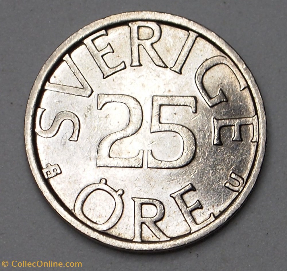 25 ore - 1978 U monnaies monde suede 25 ore 1978 u