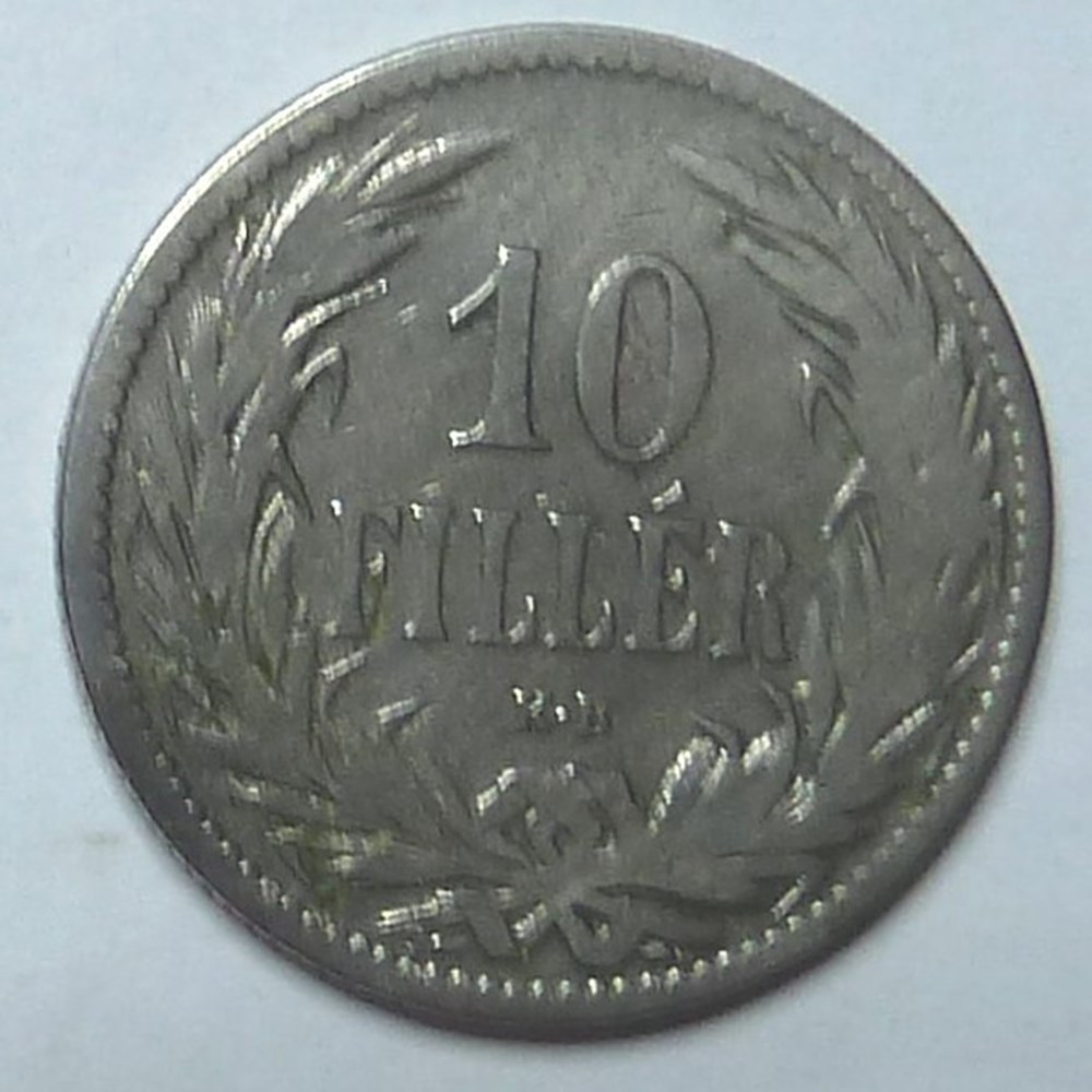 10 Filler - 1895 monnaies monde hongrie 10 filler 1895