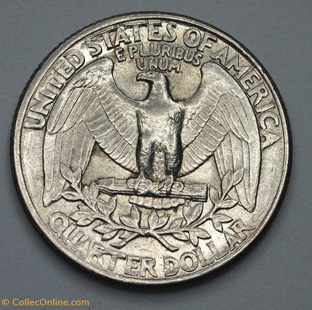 1/4 dollar ( 25 cents ) - 1977 D monnaie monde etat uni 1 4 dollar 25 cents 1977 d
