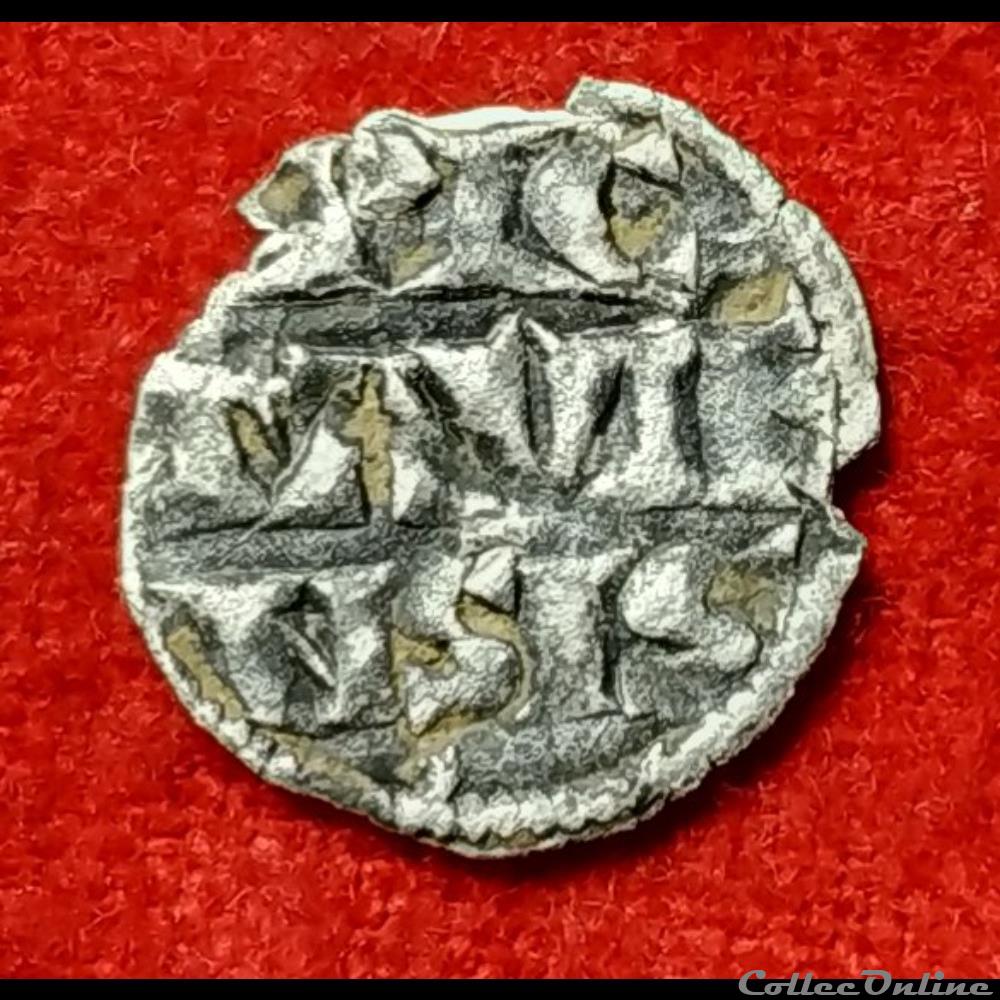 Comté de Poitou - 1241-1249 - Obole monnaies europe medievale a france feodales comte de poitou 1241 1249 obole