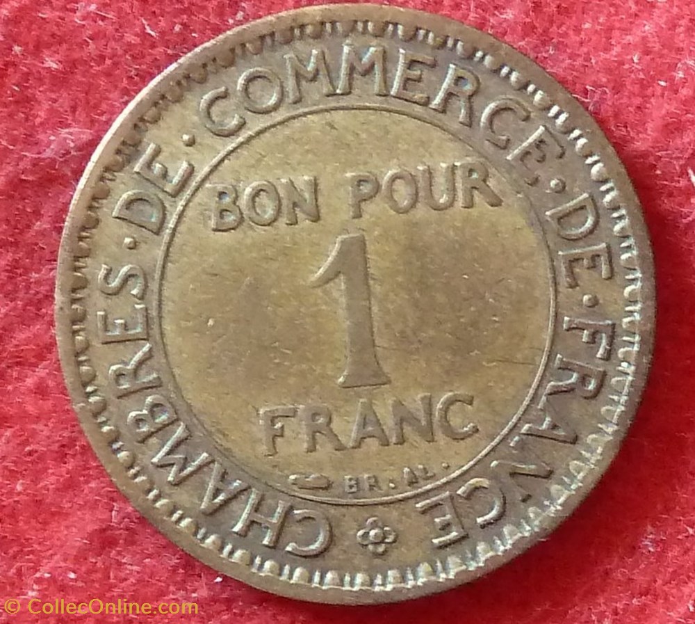 Chambres de Commerce - 1 Franc - 1920 monnaies monde france chambres de commerce 1 franc 1920
