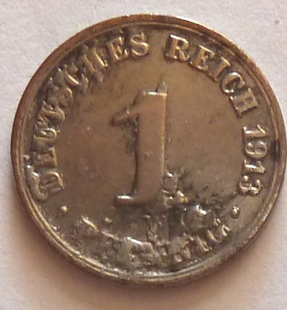 monnaies monde allemagne 1 pfennig 1913 a