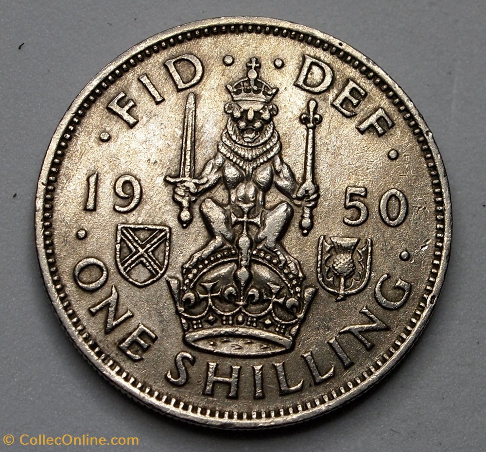 monnaies monde royaume uni 1 shilling 1950