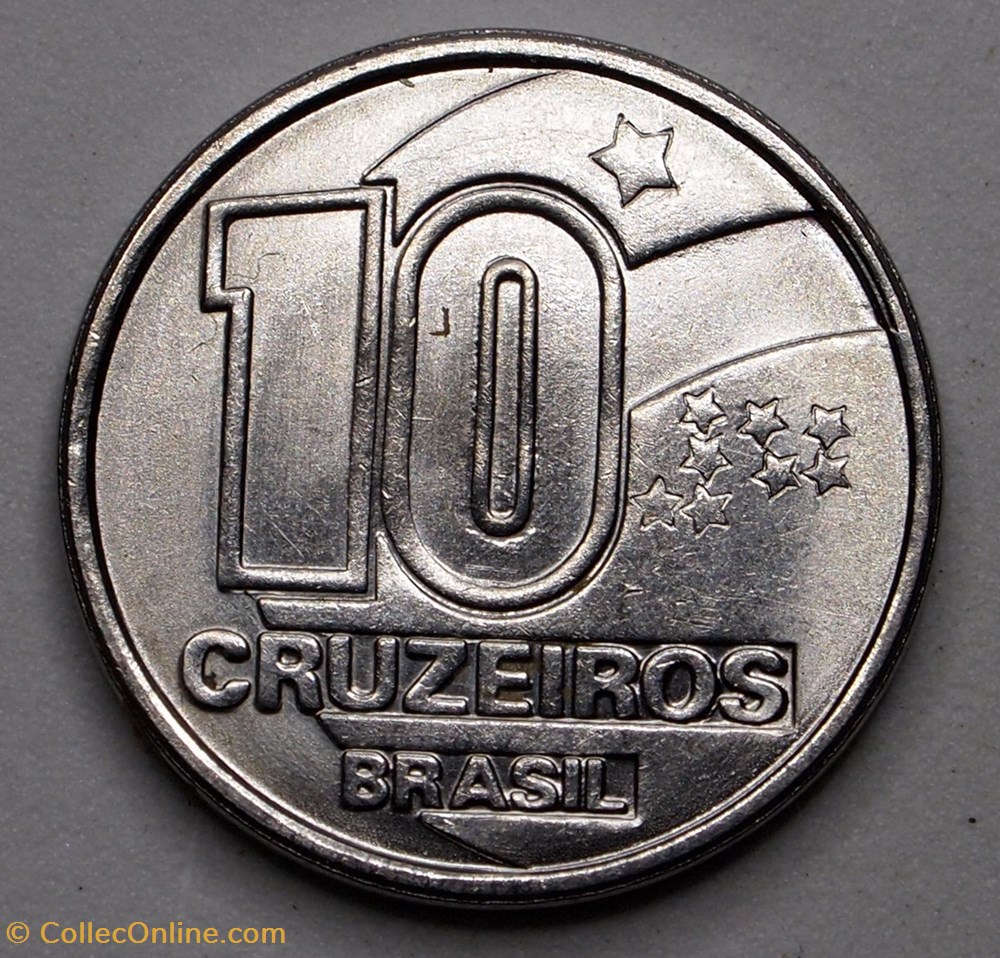 10 Cruzeiros - 1991 monnaie monde bresil 10 cruzeiros 1991