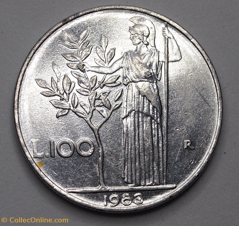 100 Lires - 1983 R monnaies monde italie 100 lires 1983 r