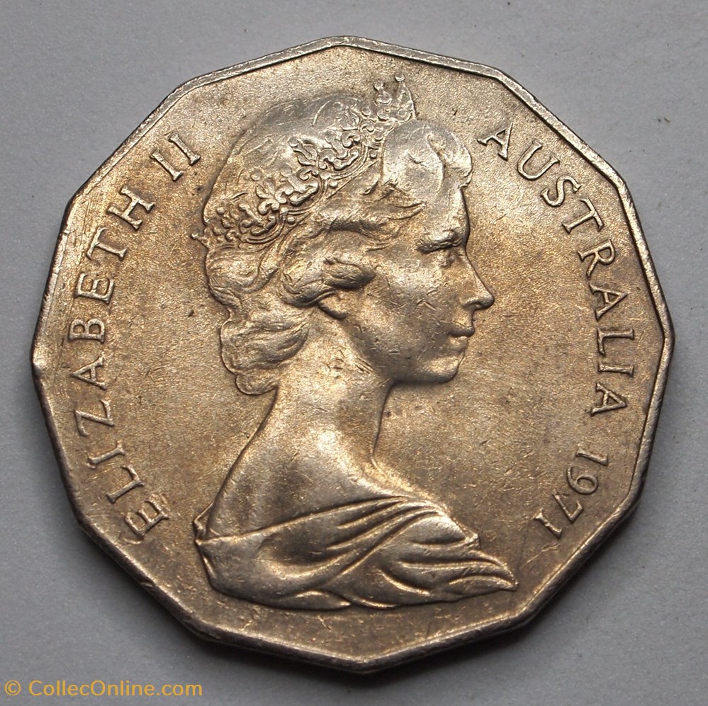 50 Cents - 1971 monnaies monde australie 50 cents 1971