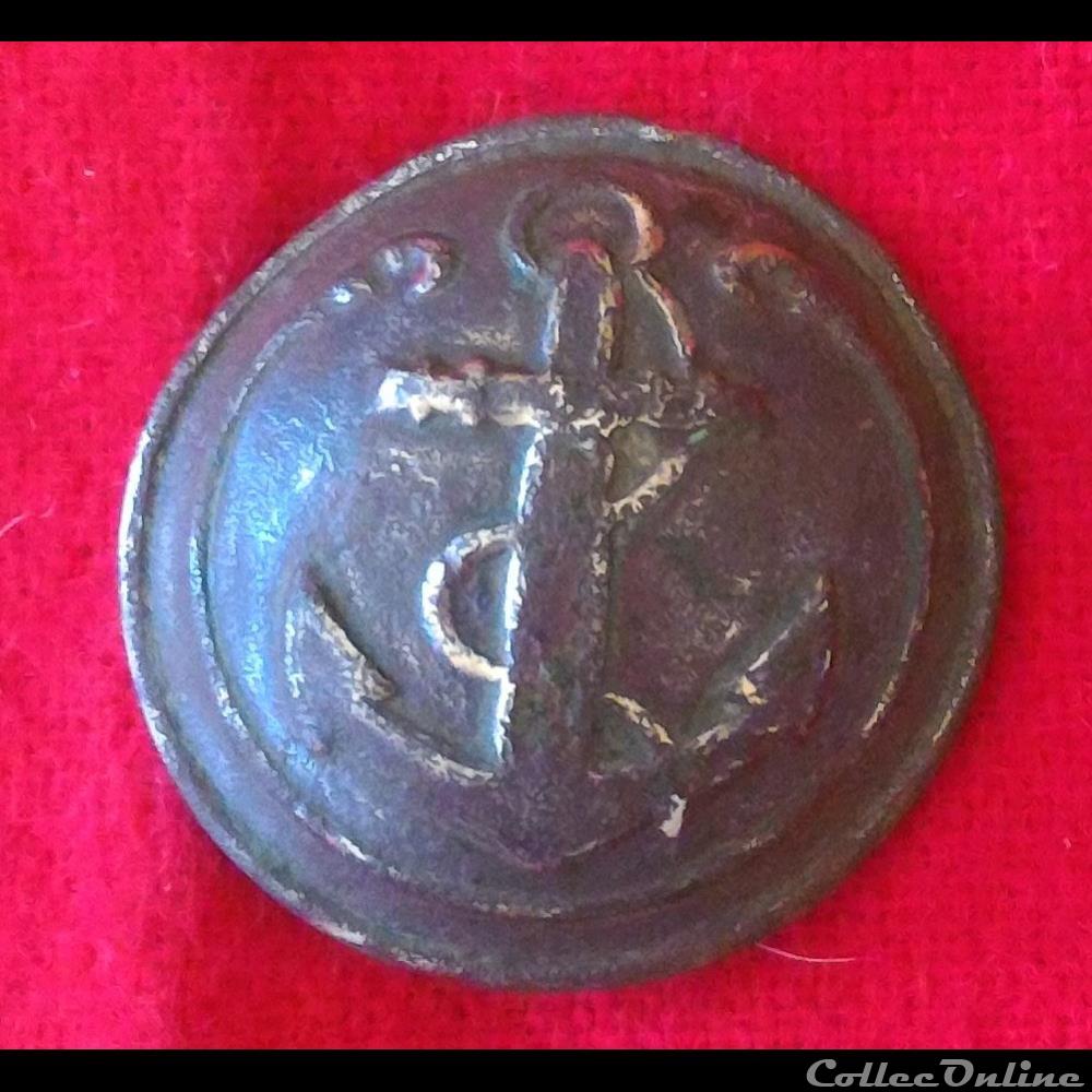bouton militaire marine troisieme republique infanterie de marine