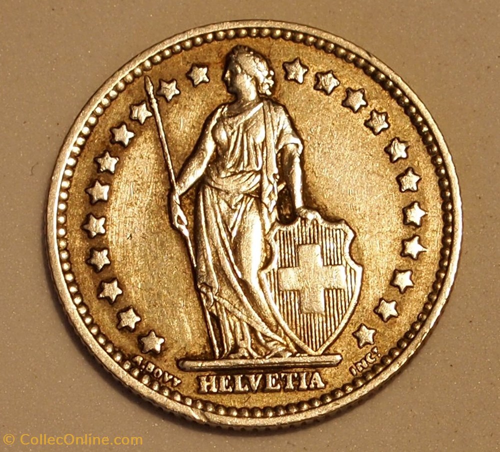 1 Franc - 1956 B monnaie monde suisse 1 franc 1956 b