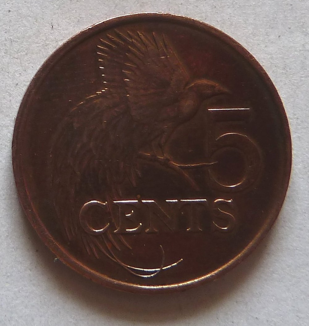 5 Cents - 1990 monnaies monde trinite et tobago 5 cents 1990