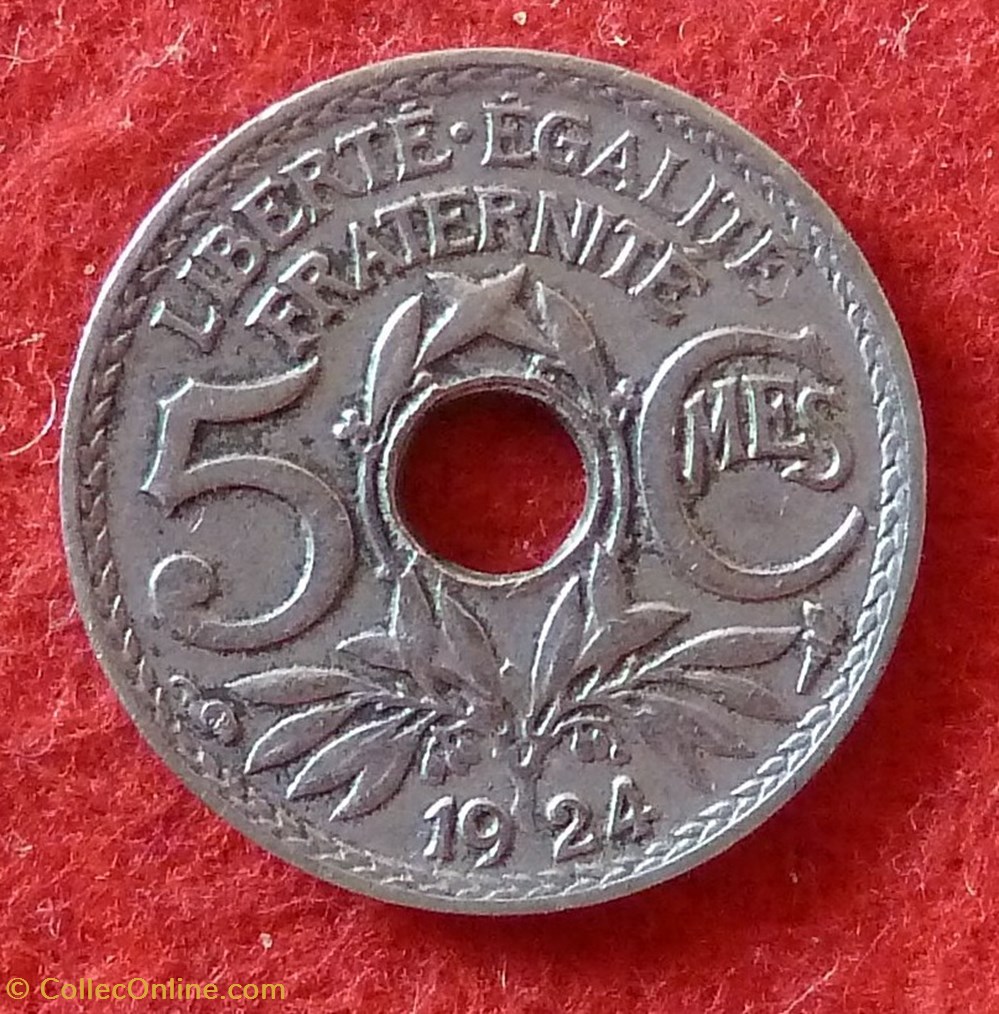 Lindauer - 5 Centimes - 1924 monnaies monde france lindauer 5 centimes 1924
