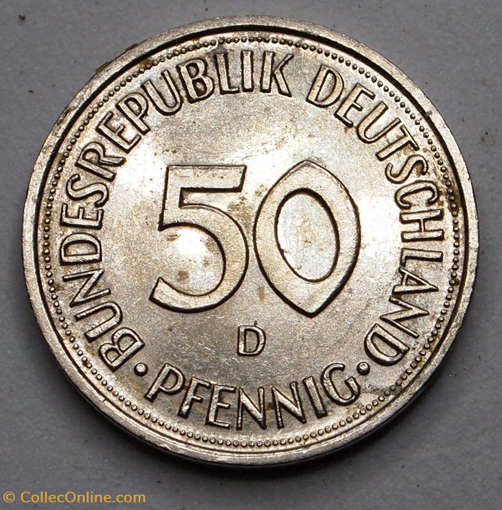 50 Pfennig - 1992 D monnaies monde allemagne 50 pfennig 1992 d