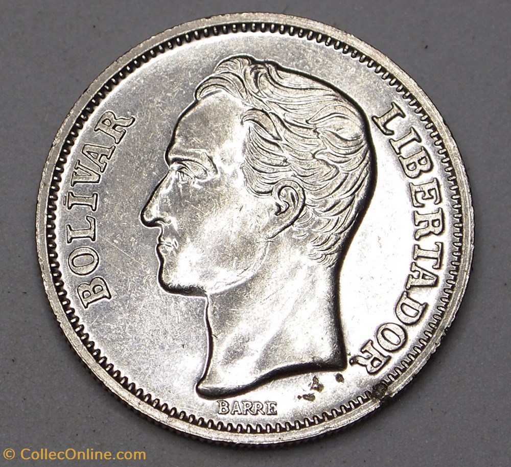 monnaies monde venezuela 1 bolivar 1977