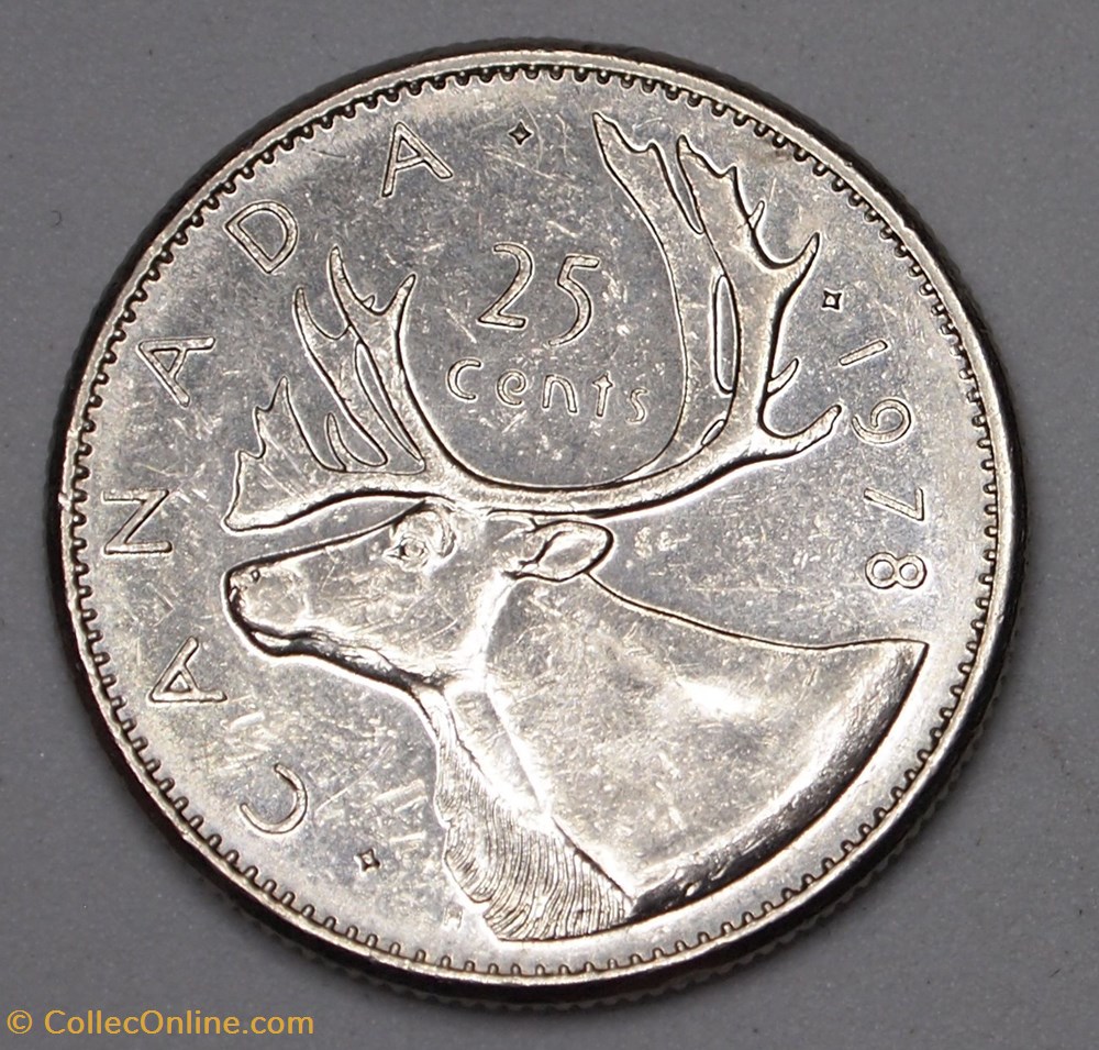 25 Cents - 1978 monnaies monde canada 25 cents 1978